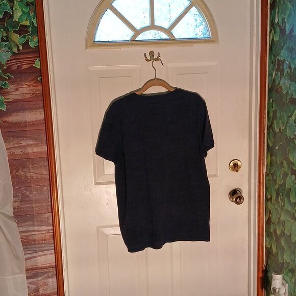 American Eagle Outfitters Dark Blue Short Sleeve Tee RL15 - Picture 4 of 5